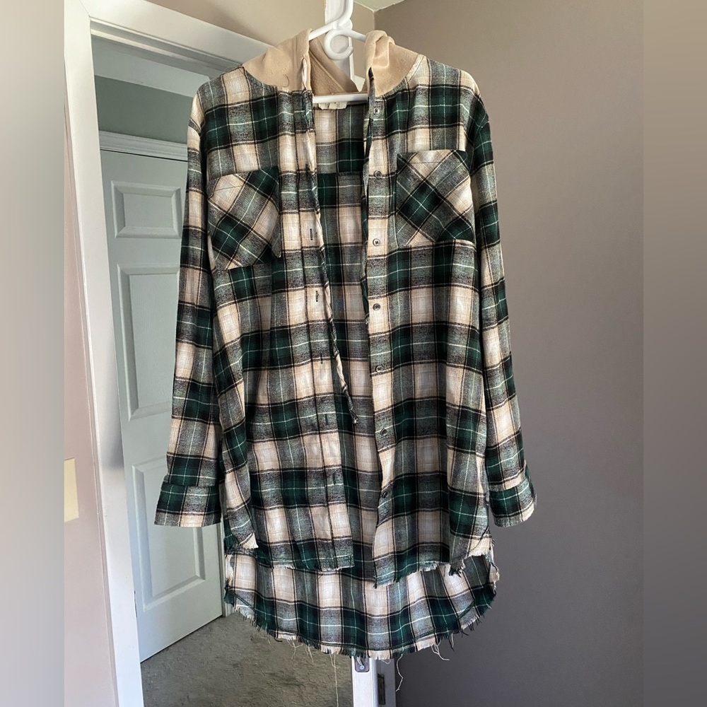 Over sized shacket size small